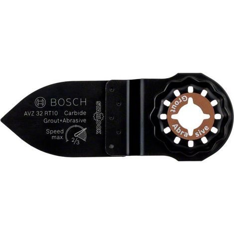 Bosch – Doigt de ponçage Carbide-RIFF AVZ 32 RT10 50 x 32 mm – Pour ponçage bois dur et composites – SKU 2609256D51