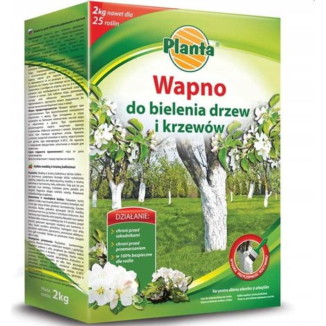Poudre de chaux pour blanchiment arbres et arbustes 2 kg – Inoffensive pour plantes – Protège contre gel et parasites – Améliore esthétique jardin