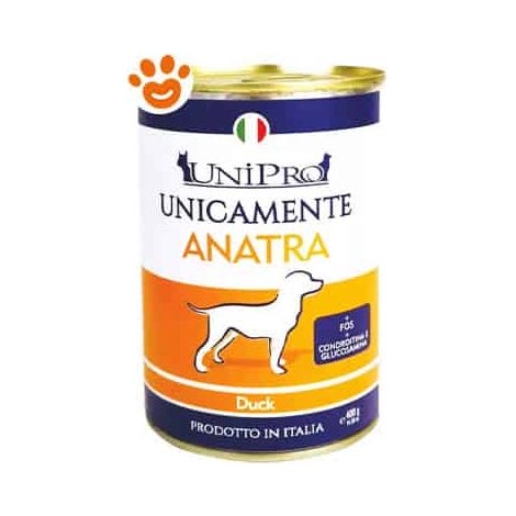 Unipro Dog Unicamente Adult Anatra - Lattina 400 Gr -