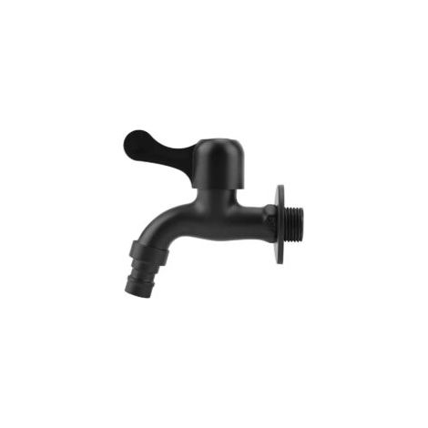 Robinet d'extérieur en acier inoxidable 304, robinet mural noir, robinet de jardin pour salle de bain (1) - Crezuo (1/4)