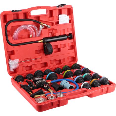 Universal car water tank leak tester, cooling system detection tool kit, 28 pieces (1/5)