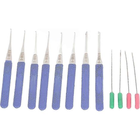 Kit d'extracteurs haute résistance (12 pièces) pour vis cassées (diamètre 0,15-0,4 mm) (1/5)