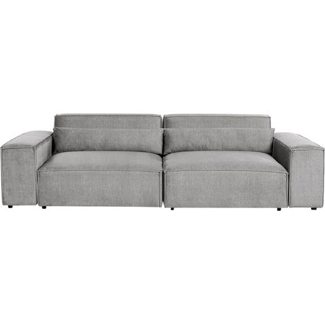 Modular Sofa 2 Seater HELLNAR Fabric Grey (1/5)