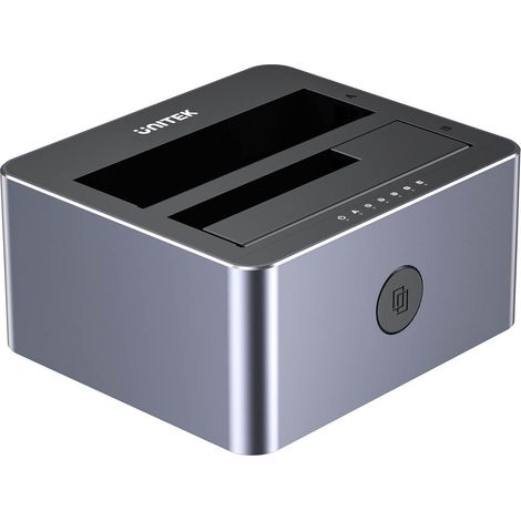 UNITEK CLONING STATION 2X SATA 2.5" 3.5" USBC 10GB (1/2)
