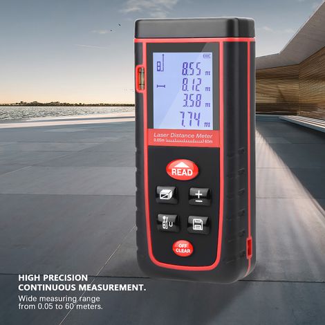 Télémètre laser 60 m écran LCD rz-s mesureur de distance outil de mesure chercheur de portée (1/5)