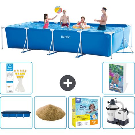 Rechteckiger Frame Pool - 450x220x84 cm - 7-teilig S170