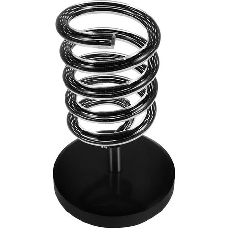 Supporto per asciugacapelli robusto in metallo, lussuoso supporto e organizer per asciugacapelli resistente, ideale per saloni di parrucchieri. (1/5)