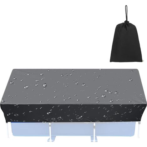Cubierta para piscina de tela Oxford 210D impermeable y resistente a desgarros, con (1/5)