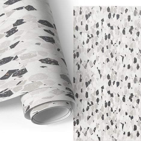 Klebefolie für Möbel - Möbelfolie - Selbstklebende - für Küche - Küchenfronten - Küchenschränke - Abstraktes Mosaik 65x130 cm