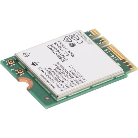 Carte réseau sans fil WiFi 6E 2,4 GHz, 5 GHz et 6 GHz, 5 400 Mbps, NGFF M2, BT5.3, MU MIMO, 160 MHz, 802.11ax, pour ordinateur portable (1/5)