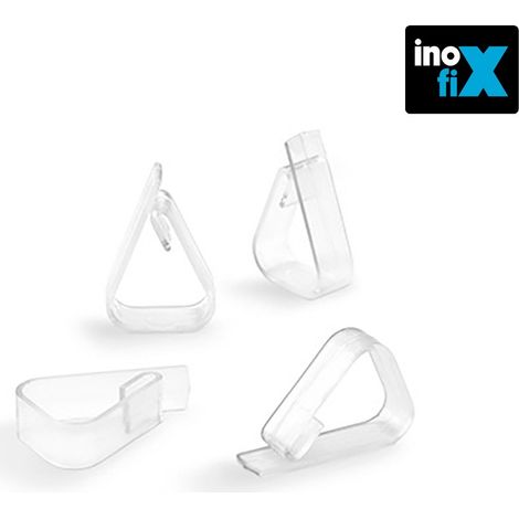 Morsetto per tovaglie trasparente 1190-0-000 Blister 4 unità INOFIX