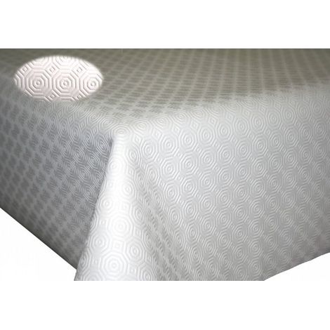 Protection de table sous nappe rectangulaire 138 x 220 cm – Souple et imperméable – Épaisseur 2.2 mm – Anti taches et résistant à la chaleur