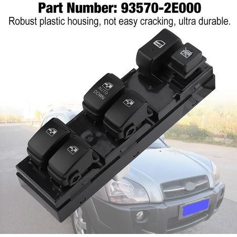 Elektrischer Fensterheberknopf Power Master für Hyundai Tucson 04-10 93570-2E000 (1/5)