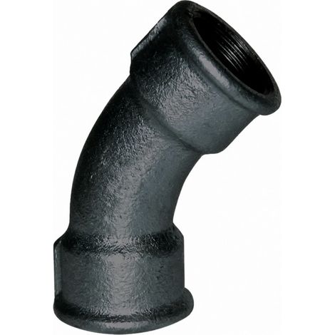 Winkelstück verformbar 45°, 33x42, weiblich schwarz