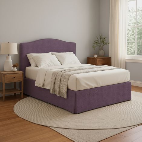 Lit Une Place et Demie Blyth, Déhoussable, Coffre Made in Italy, Violet Lilas (1/4)