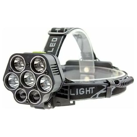 Superhelle Stirnlampe, leistungsstarke wasserdichte 3000-lm-Stirnlampe, USB-wiederaufladbarer 18650-Akku, Stirnlampe, Campinglaterne für Outdoor-Aktivitäten wie Camping, Angeln und Wandern. (1/4)
