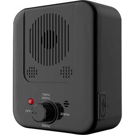 Boitier Anti Aboiement Ultrason - Portée 15 M - Étanche IPX4 - Rechargeable - Pour Chiens Intérieur Extérieur - 1 Pièce (1/5)