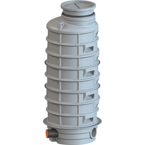 -Rückstauschacht LW 1000 Zulauf DN 150, Auslauf DN 150, 2680 mm