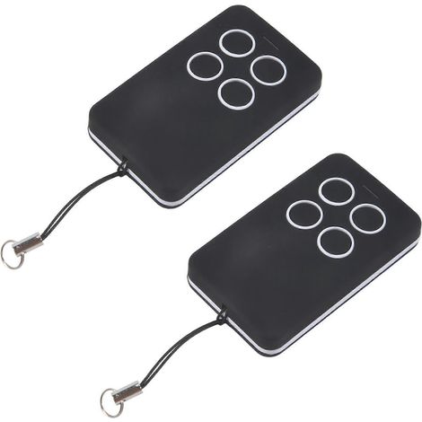 Lot de 2 télécommandes universelles multifréquences pour portail de garage (280-868 MHz), compatibles avec tous les codes fixes et certaines parties des codes tournants. (1/5)