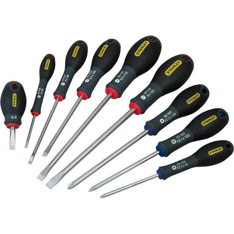 Estuche de 9 destornilladores STANLEY FATMAX FMHT65424-0 electricista + mecánico - pozidriv (1/2)