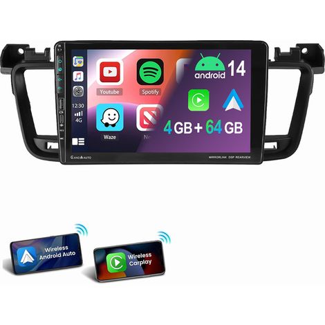 Autoradio Android 14 pour Peugeot 508 (2011-2018) GPS SAT RDS WIFI SWC BT FM 2+32G (1/5)