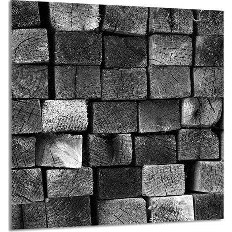 Panneau de verre pour cuisine 60x65 Bois (1/5)