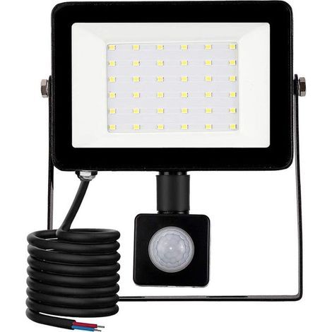 Projecteur extérieur LED,30W Lumière d'extérieure à détecteur de mouvement 6500K Spot LED Extérieur,IP66 Lampe de Sécurité,pour Jardin Chantier Terrasse Garage Pelouse fête Éclairage Extérieur LED (1/5)