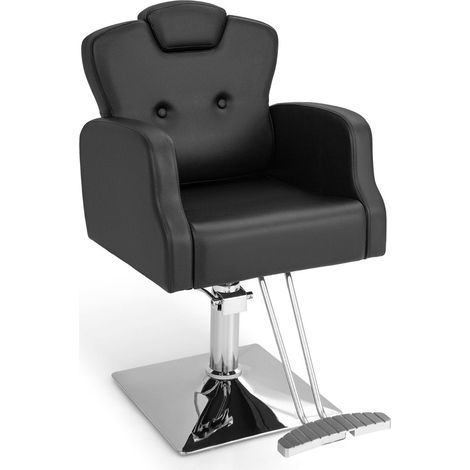 Sillón de peluquería con reposacabezas y respaldo y bomba hidráulica Sillón de salón regulable en altura (1/5)