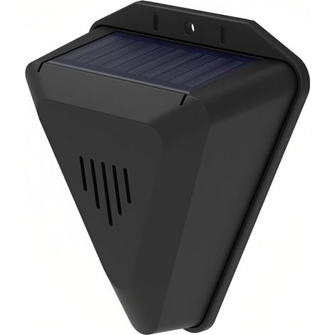 Solarbetriebener Vogelabwehralarm, IP55 wasserdicht, 360°-Rundumschutz, verschiedene Töne zur Abschreckung von Vögeln mit Hörnern, geeignet für Garten und Hof (1/5)