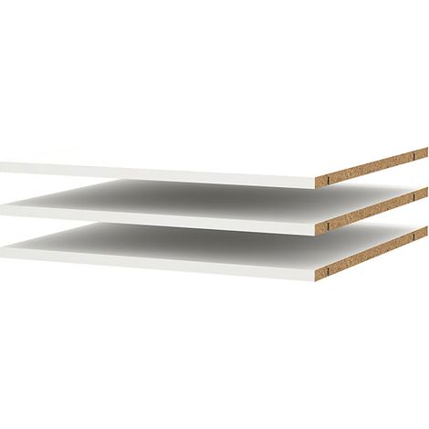 Catania 3 Böden 57 cm bis 120 cm Kleiderschrank weiß (1/5)