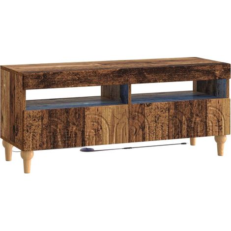 LED-TV-Schrank Altholz Holzwerkstoff vidaXL (1/5)