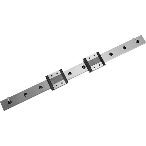 Rail de guidage linéaire miniature LMLF24B-400-2R, 2 blocs coulissants de 24 mm de largeur (1/5)