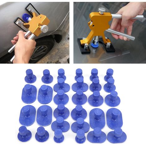 Outil de réparation et d'entretien automobile : 30 pièces d'extracteur de bosses sans peinture pour carrosserie, extracteur de colle, outil de réparation (1/5)