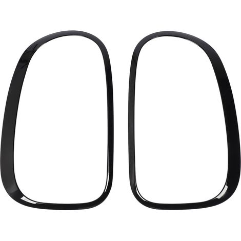 Paar Rücklichtabdeckungen 52109806935, Ersatz-Schutzringe für Cooper R60 Countryman Rückleuchten, glänzend schwarz (1/5)