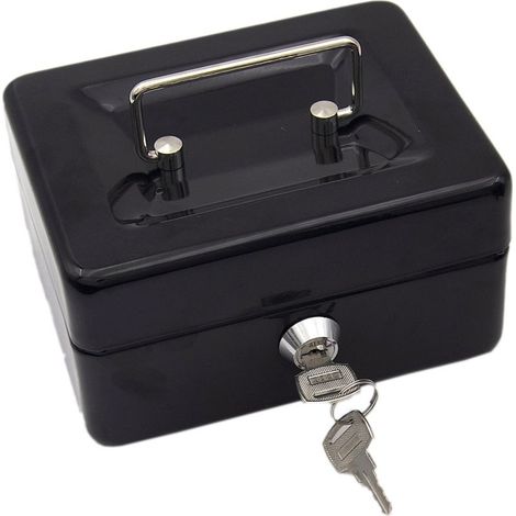 Caisse à monnaie, Monnayeur 15 x 12 x 8 cm, Noir (1/5)