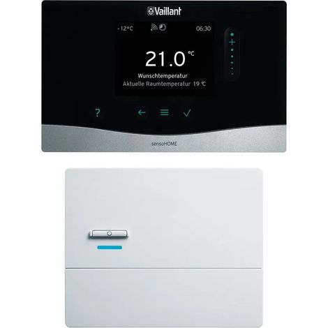 Vaillant Regulador de temperatura ambiente por radio sensoHOME VRT 380f/2, interfaz eBUS, 0010045487