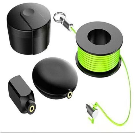 Extractor de alambre magnético, paquete de 4 extractores de cable magnético con alambres magnéticos, cuerdas de nailon, cable guía de alambre magnético, herramientas de pesca (1/4)