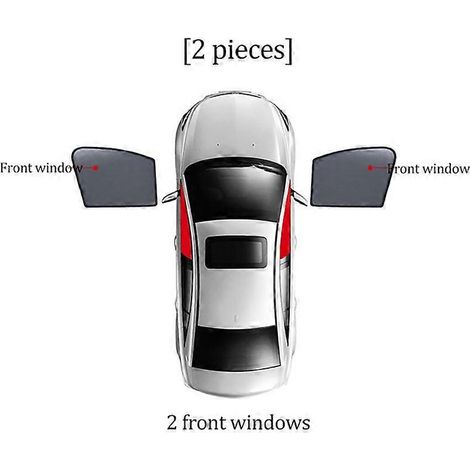 Pare-soleil avant et arrière pour Land Rover Discovery 5 V L462 (2016-2023) : pare-soleil pour vitres avant et arrière (2 pièces). (1/5)
