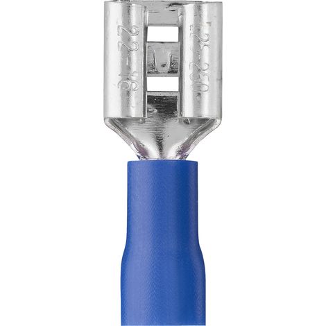 DEBFLEX - CLIPS FEMELLE PRE-ISOLE 6.3X0.8 MM BLEU SACHET DE 10 - 711043 (1/4)