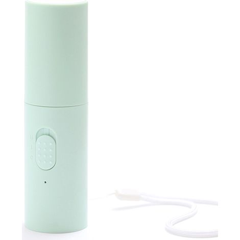 Ventilateur portable à main, pliable, rechargeable par USB, petit format et 2 vitesses, idéal pour l'intérieur, l'extérieur et les voyages.