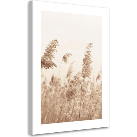 Tableau sur toile Roseaux balancés par le vent 60x90 (1/5)