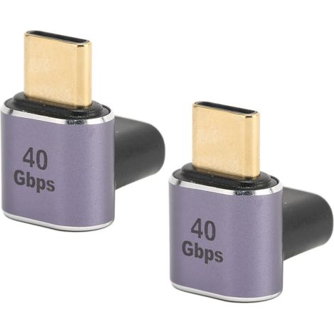 Diseño compacto, rendimiento superior, adaptador USB-C en ángulo recto, conectar y usar, transferencia de datos de alta velocidad, carcasa duradera de aleación de aluminio, tamaño ultracompacto. (1/4)