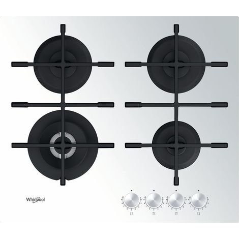 Whirlpool GOWL 628/WH. Colore del prodotto: Bianco, Posizionamento dell'apparecchio: Da incasso, Dimensione della larghezza del piano cottura: 60 cm. Bruciatore piccolo: 1000 W, Bruciat... - GOWL628WH (1/5)