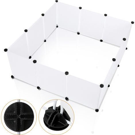TolleTour Kleintierkäfig Freigehege Hamster Hasen Meerschweinchen Transparente Laufstall Kunststoff für Kleintiere (1/5)