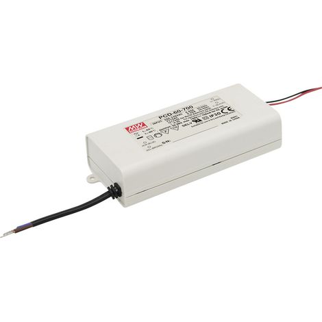 MEAN WELL PCD-60-500B LED-Treiber  Konstantstrom 57 W 0.5 A 70 - 108 V/DC dimmbar, PFC-Schaltkreis,