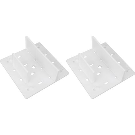 Lot de 2 panneaux perforés muraux réglables, blancs, pour organiser votre mur. (1/5)