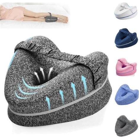 Cuscino per le gambe, cuscino per le ginocchia per chi dorme sul fianco, cuscini di allineamento per chi dorme sul fianco, cuscini per le gambe per dormire, cuscino per le ginocchia per dormire per al (1/5)