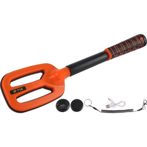 Détecteur de métaux IP68 étanche, son, lumière, alarme de Vibration, lampe LED, détecteur de plongée pour 30 à 60m sous-marin Orange