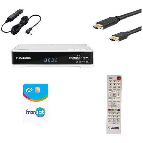 CAHORS VEOX Récepteur satellite HD + HDMI + CARTE +ALLUME CIGARE HD ME