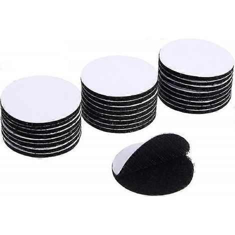 Lot de 25 pastilles rondes de 5 cm (2 pouces) de ruban adhésif double face pour fixer des décorations murales ou des tapis. (1/5)